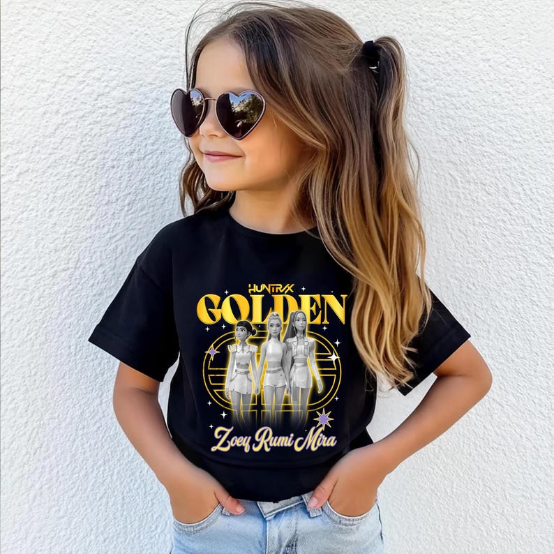 Huntrix Golden Zoey Rumi Mira T-Shirt: Kpop Fans Music Graphic Tee 120