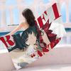 ZZZ Gaming Hoshimi Miyabi Microfiber Printed Beach Towel Mountain Climbing Yoga Beach Swimming Running Absorbent Soft Towel