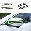 Car Rear View Side Mirror Stick Trim Frame Lamp Molding Eyebrow For Nissan X-Trail T32/Rogue 2014 2015 2016 2017 2018