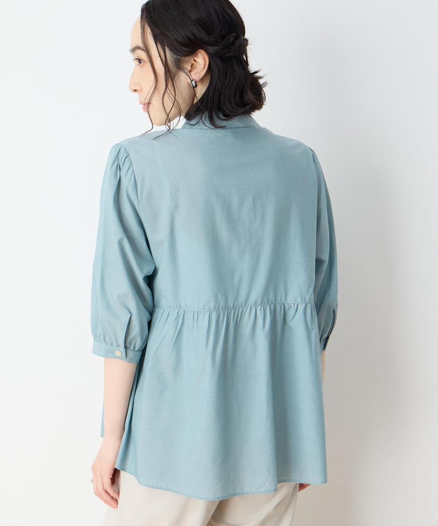DECOY Peplum Green Women's Blouse, 493053,
