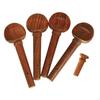 4 Pieces Violin Fiddle Tuning Peg Set Wood Universal Easy To Install Sturdy for