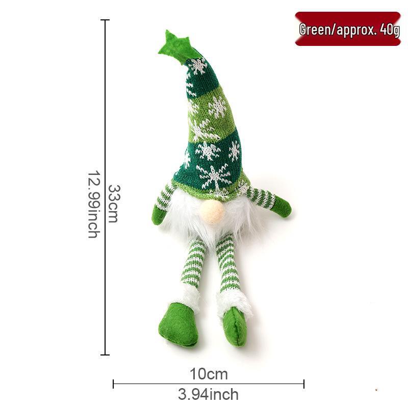 

Светящаяся рождественская кукла-гном Цяодин с подсветкой на шляпе