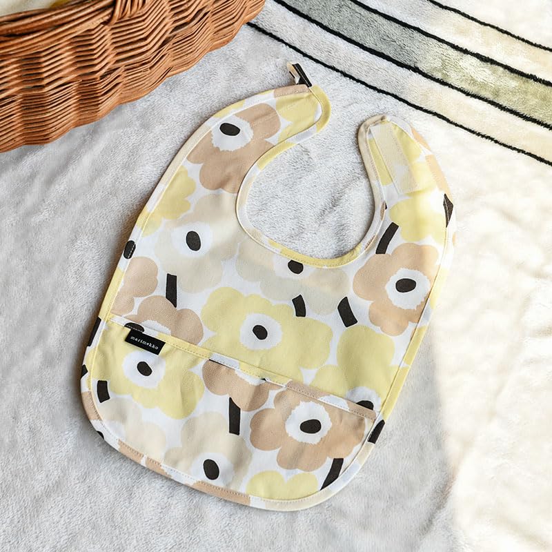 Marimekko Mini Unikko Japan Cream X Beige Bib, Exclusive, (50)