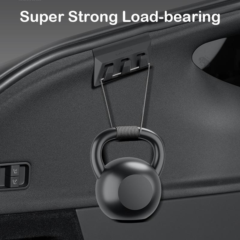 TESY 2Pcs Trunk Hooks for Tesla Model YL Y Juniper Accessories Hidden Rear Boot Cargo Bag Hanger Grocery Hook Interior Parts