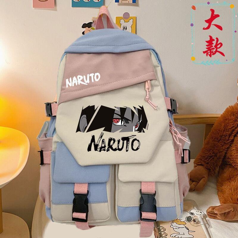 Anime-Themed Lightweight Backpack Teens Students 20-35L Capacity Fits 15-inch Laptop Nylon With Character Print Unisex