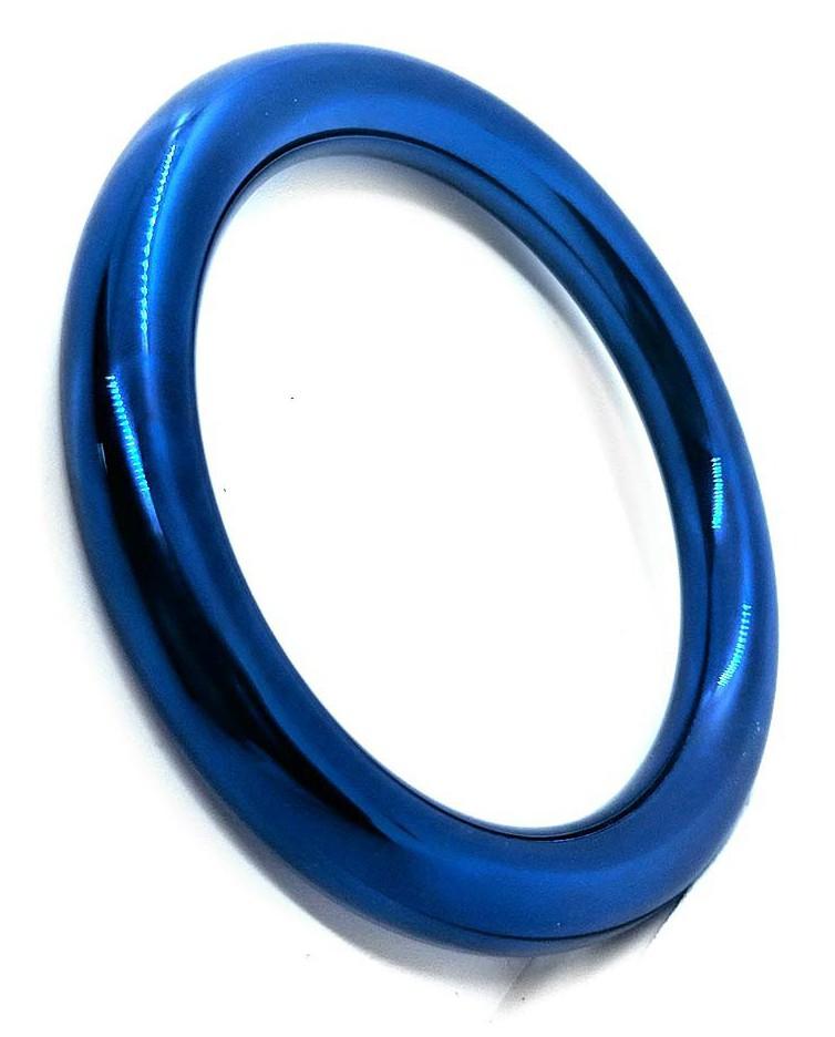 Cockring Donut Bleu 8mm - Stainless Steel - Cockrings Métal