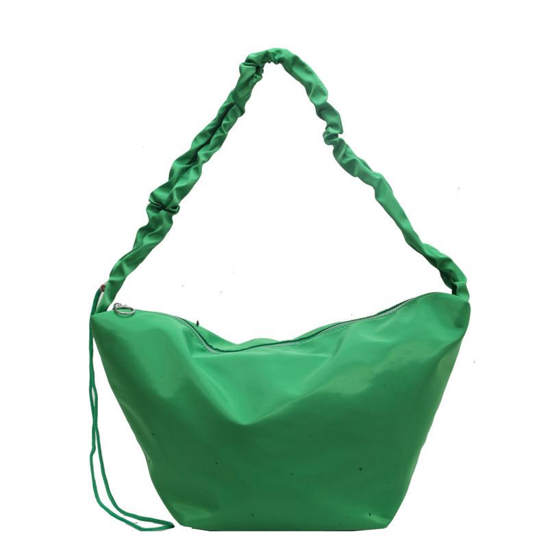 Cloud Bag Womens Casual Nylon Shoulder Bag With Zipper Closure For Daily Use