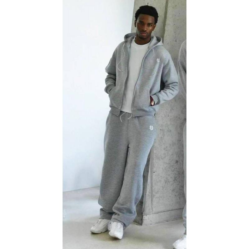 Unisex Streetwear Hoodie Set Loose Fit Cotton Blend Long Sleeve Tracksuit Teens Adults
