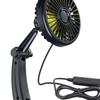 12V 24V Car Cooling Fan Speed Mounted In Cup Holder Low Noise Anti Slip Degree Rotation for Vehicles