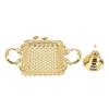 2pcs With Base Handle Dessert Serving Tray Gold Cupcake Display Stand  Home Decoration