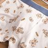 New Men Panties Set Bear Print Cartoon Printing Underwear Breathe Fashion Sexy Breathe  Waist Panties