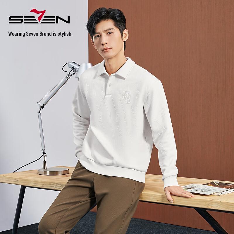 Men's Round Neck Jacquard Pullover Sweatshirt