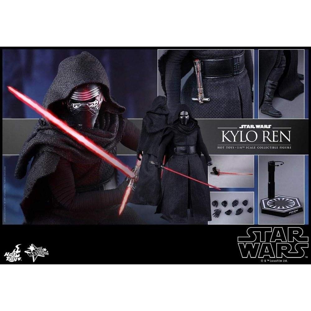 Hot Toys Star Wars The Force Awakens Kylo Ren 1/6 Scale Movable Plastic Figure