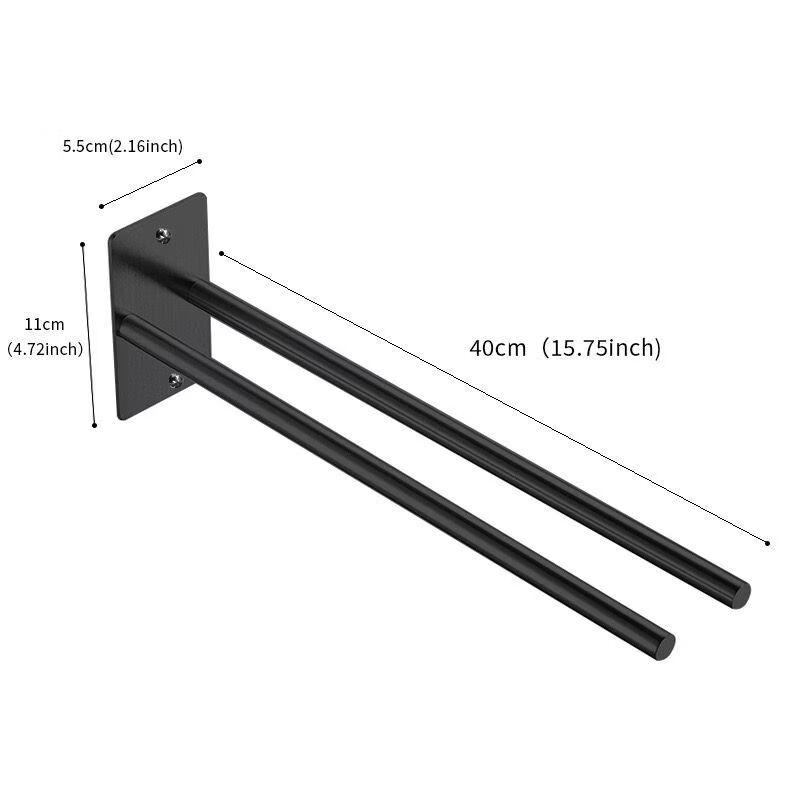 

Stainless Steel Wall-Mounted Double Towel Bar
