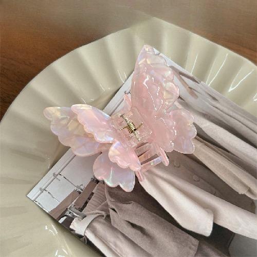Gradient Butterfly Hair Claw Korean Simple Fashion Hair Claws Headwear Hairpin Women Colorful Hair Decorations Style Accessories