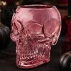 Décoration de bureau Halloween Crâne Gothique Vase Mural, Pot à Fleurs Rose en Résine Translucide, Ornement Transparent Unique, pour Fleurs Sèches Photographie de Maison