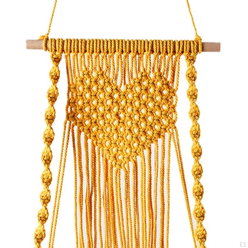 Boho Makramee Wandregal Organizer für Badezimmer und Aufbewahrung zu Hause