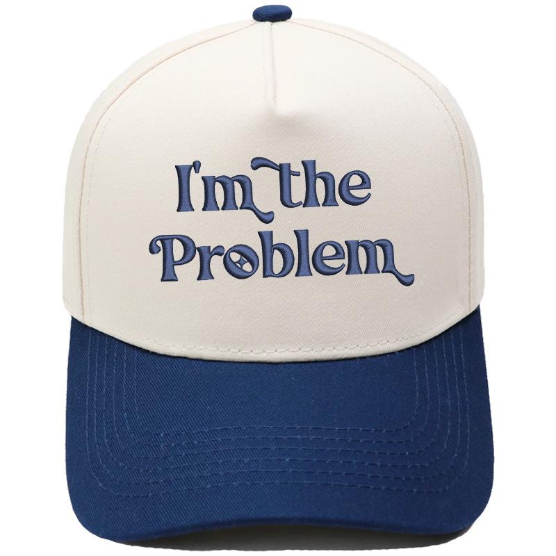 I'm the Problem Fun Embroidery Color Matching Truck Driver Hat Men's and Women's Casual Shade Baseball Cap