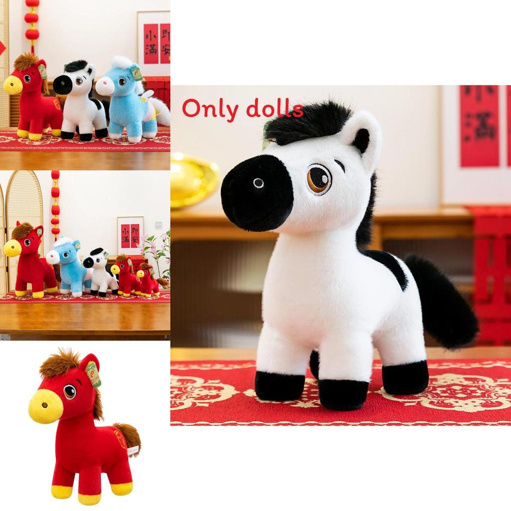 Chinese Zodiac Horse Plush Toy With Pp Cotton Filling For New Year Gifts And Collectors