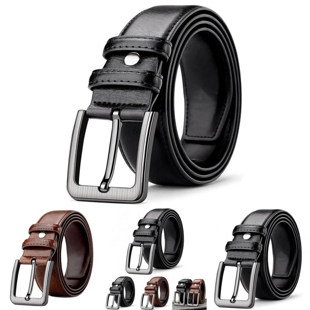 Retro Vintage Mens Leather Belt With Alloy Buckle For Formal And Casual Wear