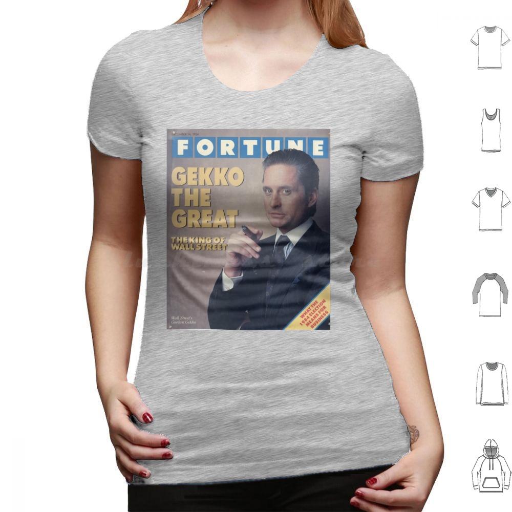 Gordon Gekko Fortune Magazine T Shirt Big Size 100 Cotton Gordon Gekko Gekko Fortune Wall Street Michael Douglas Finance