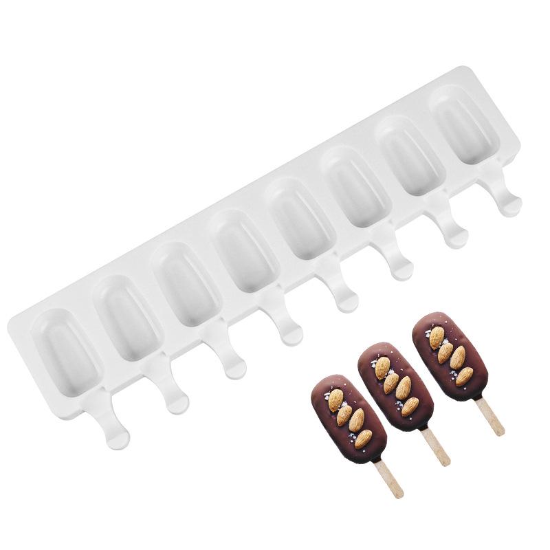 8Cell Silicone Frozen Ice Cream Mold Juice Popsicle Maker Children Pop Mould Lolly Tray Silicone Molds Cake Decorating Baking