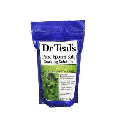 Dr. Solution de bain au sel d'Epsom pur de Teal's, parfum eucalyptus et menthe verte