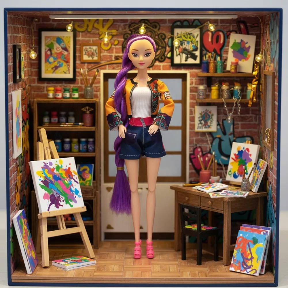 Kpop Demon Hunters Doll Rumi Zoey Mira,vinyl Toy Doll Barbie Doll Joint Movable Girl Gift