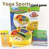 Jogo de Cartas Esportivo de Yoga - 54 Cartas + Roda Giratória de Yoga + Materiais Educacionais, Componentes Duráveis Com Ilustrações Divertidas