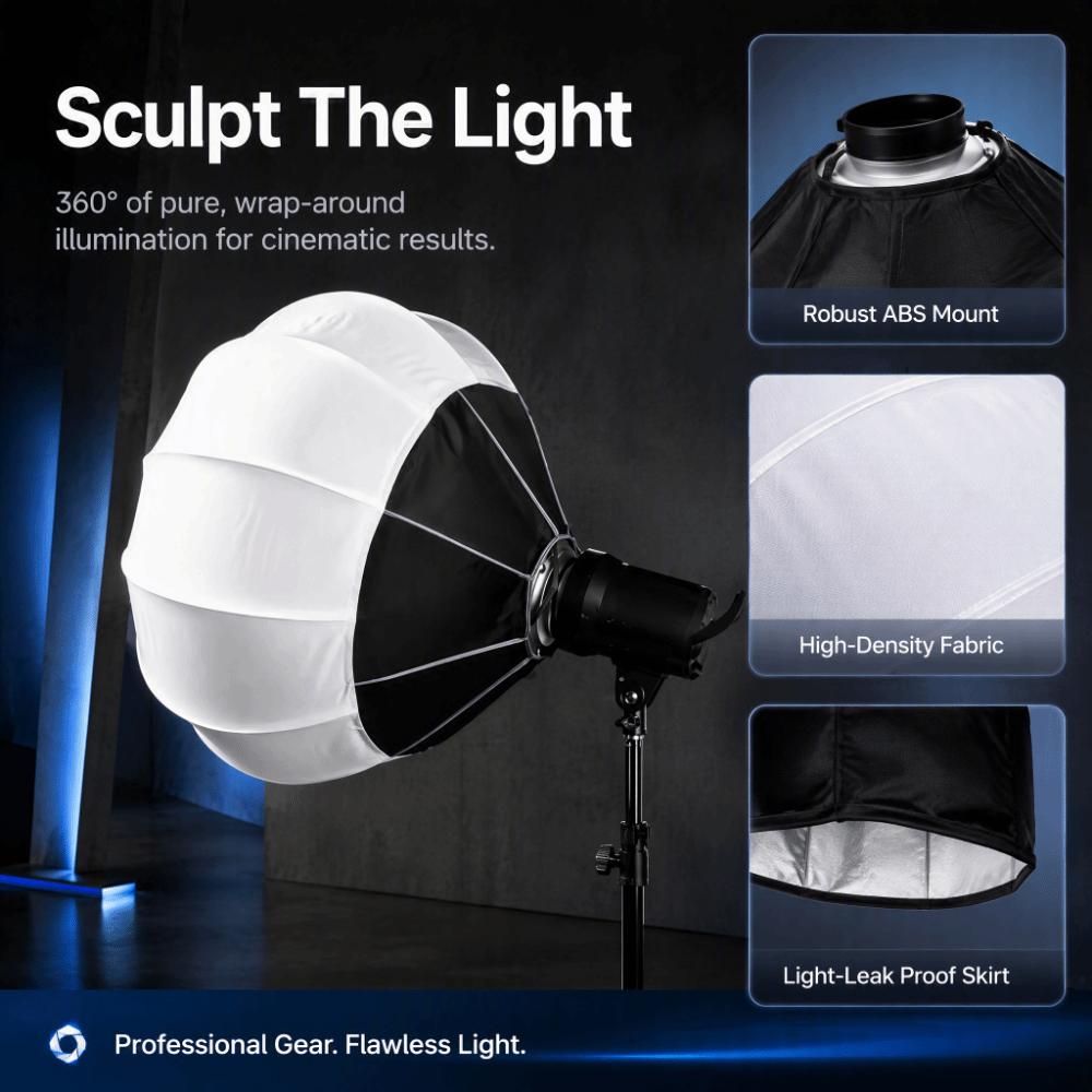 Metal Softbox Softbox Ball Diffuser Bowens Mount Globe Lantern Softbox Photo Studio