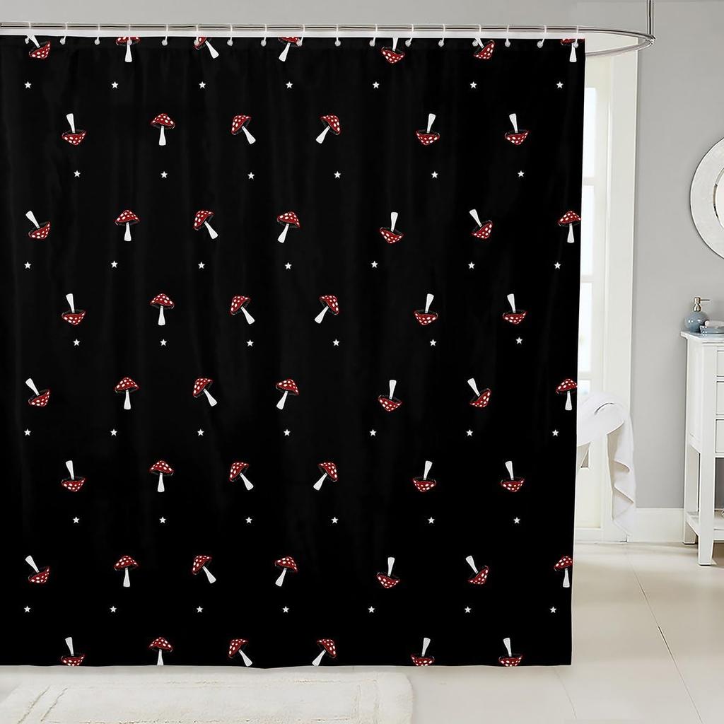 Shark Shower Curtain, 3D Shark Bath Curtain, Sea Animals Bathtub Shower Curtain Ocean Sea Wave Shower Stall Curtain Blue White