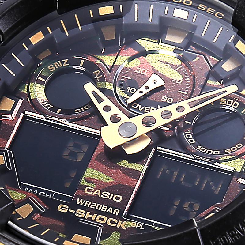 CASIO Unisex Pair Table Series Black Watch GA-100CF-1A9+GMA-S110MP-4A1