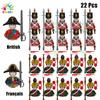 New Kids Toys Napoleonic Wars General Soldier Building Blocks Imperial Navy Mini Action Figures Toys For Kids Birthday Gifts