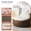 Adorable Bear-Shaped Lounger with Rounded Ears and Plush Profile for a Playful yet Relaxing Home Ambiance