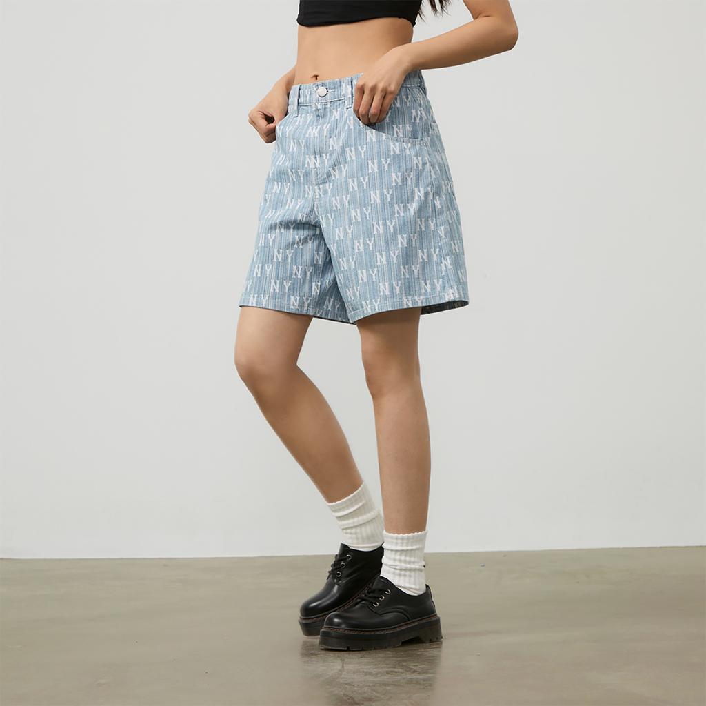 New MLB Casual Shorts Unisex Light Blue 3FDPM0243-50BLL