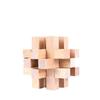 Extra Large Beech Wood Luban Lock: 14-Piece Mortise & Tenon Puzzle Toy with Instructions & Samples