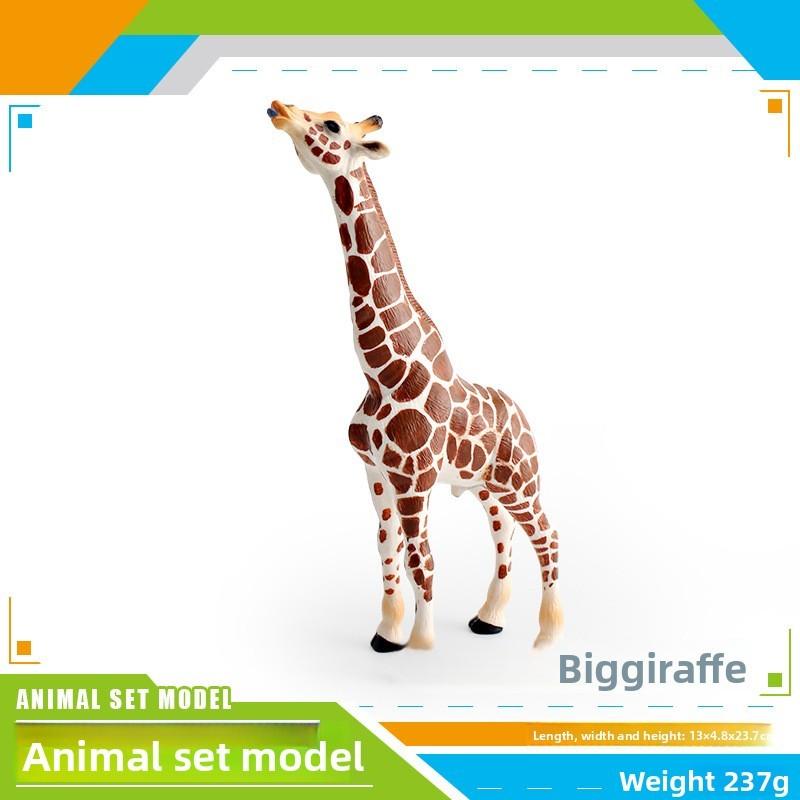 Wildlife Animal Model Set Pvc Camel Giraffe Educational Collectible For Kids Nature Learning
