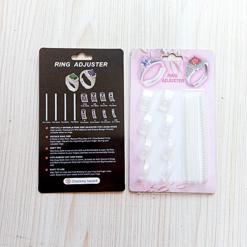 1 Set Rings Adjuster Invisible Clear Spirals Cord Tension Reducer Adjustable Sizes Ring Guard for Men Women Finger Rings