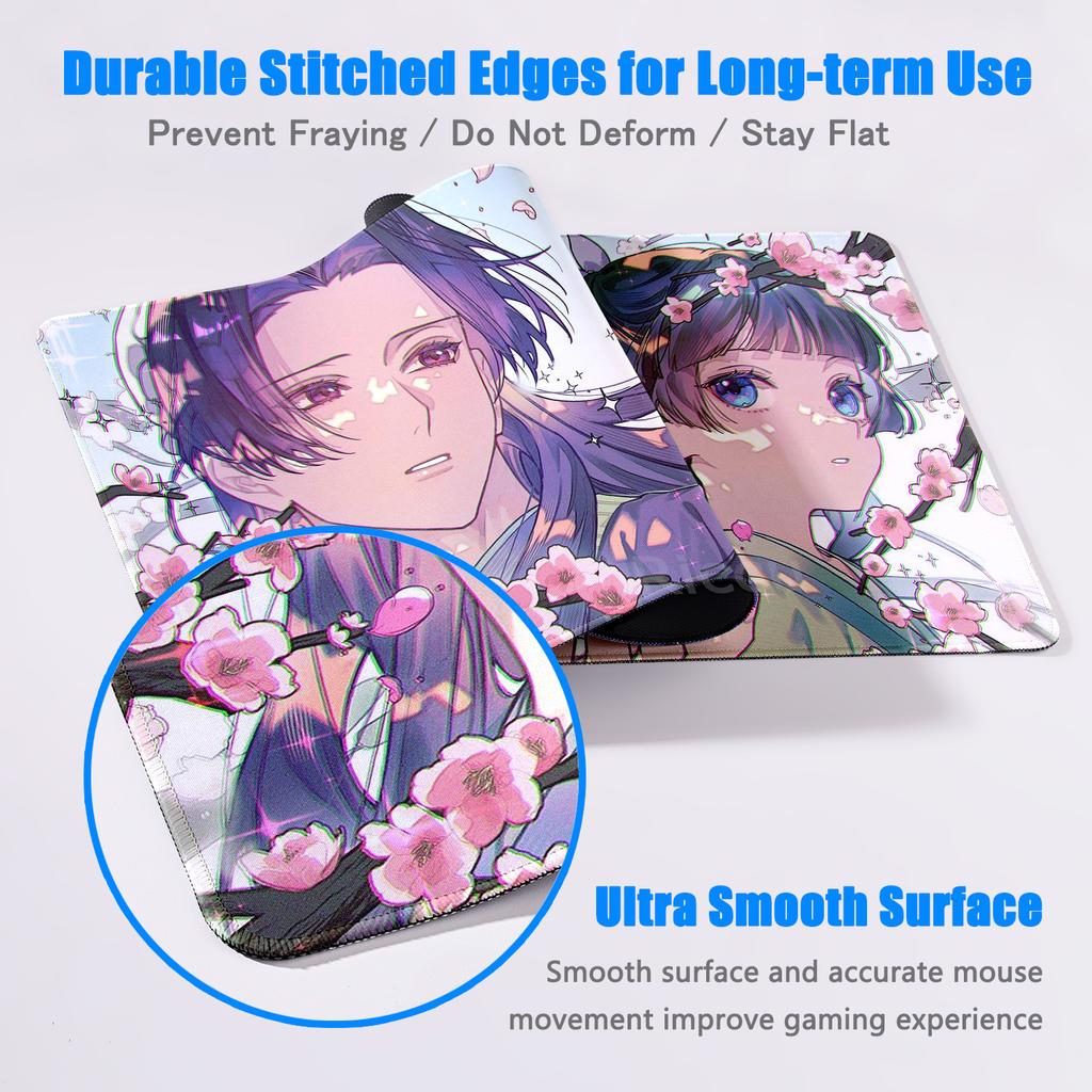 Apothecary Diaries Anime Gamer Computer HD Mousepad XXL Mouse Mat Natural Rubber Non-Slip Carpet XXL Tablemat Desk Accessories