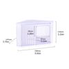 Pet Hamster Potty Sand Bath Large Hamster Sand Bath Cage Accessories Easy to Clean Not Spill Hamster Spa
