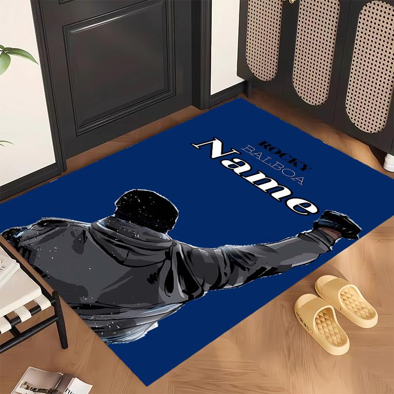 Rocky Balboa (1) Personalized name Office Carpet Stylish Decor for Living Room Bedroom Kitchen