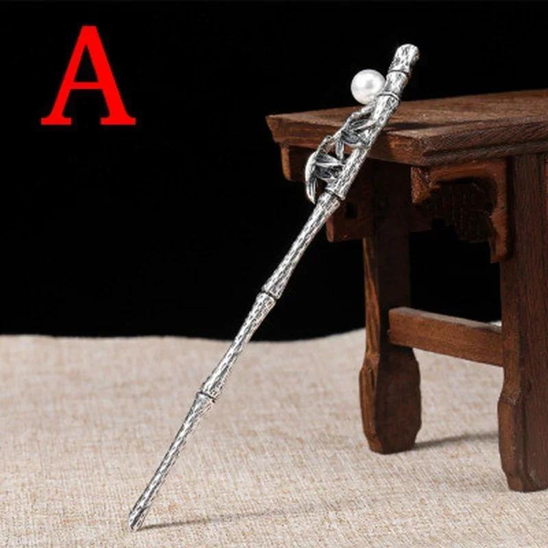 1 Pcs Retro Women's Hair Clip Chinese Style Imitation Pearl Hairpin With Chinese Elements Girls Elegant Sweet Accessories