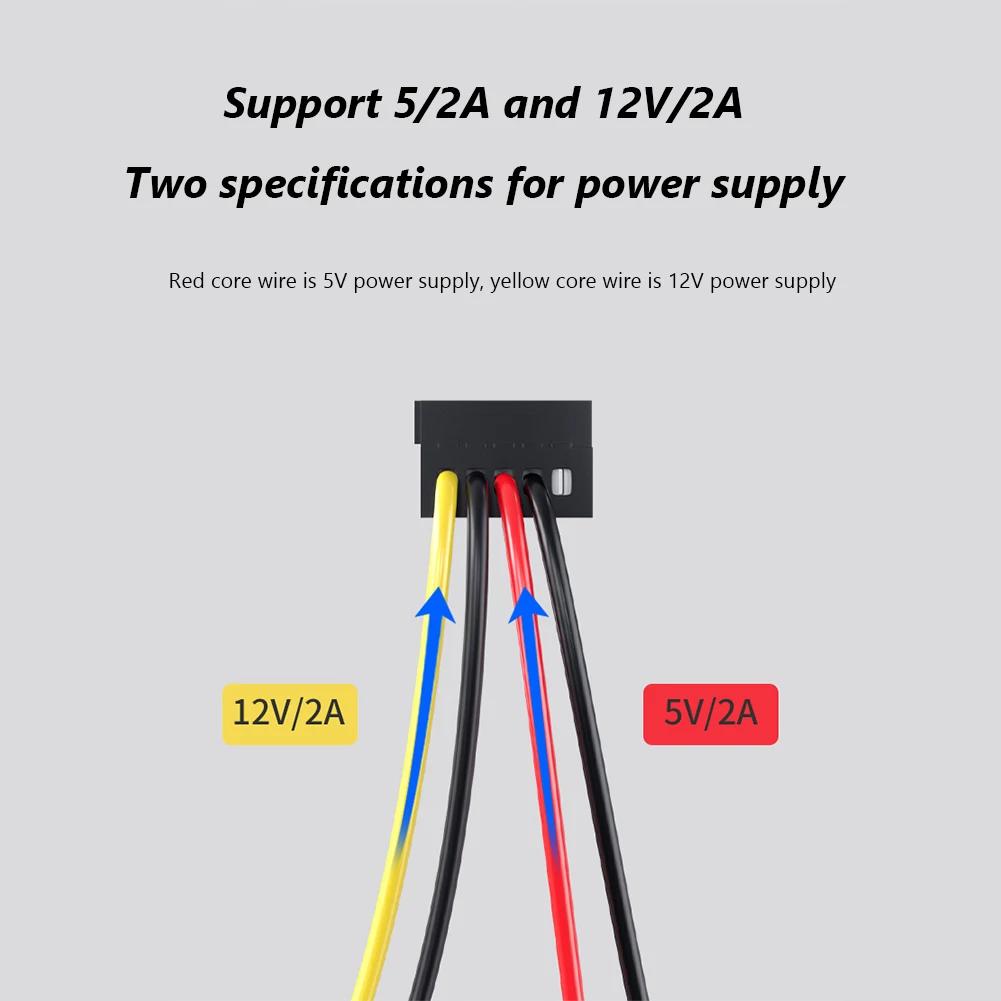 SATA 3,5/2,5 Zoll 1 zu 5 SATA Festplatten Netzteil Verteilerkabel Schnur 18AWG SATA Stromkabel Server DIY Verteilerkabel