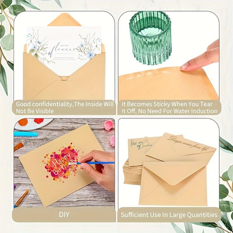 20/50pcs Premium Kraft Paper Envelopes - Perfect for DIY Greeting Cards, Wedding Invitations & Birthday Notes