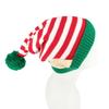 Santa Hat Festive Striped With Ear Christmas Dwarf Hat Adults For Fun Outdoor Cosplay Party Holiday Family Gathering Festival
