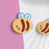 Adorable Bee Hair Clip Acrylic Hairpin Lightweight Hairpiece Practical Barrettes For Kids Women Casual Party Accessories