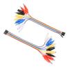 Crocodile Clip to Jump Wire 20pin Male/Female Jumper Breadboard Test Lead Cable 20cm
