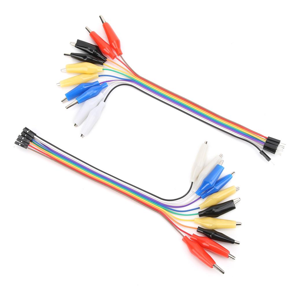 Crocodile Clip to Jump Wire 20pin Male/Female Jumper Breadboard Test Lead Cable 20cm