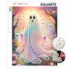 Halloween Pearl Painting Art Full Pearl Handmade Diy Home Decorations Ghost Flower Forest Aesthetic Wall Decor Craft Hobby Gift