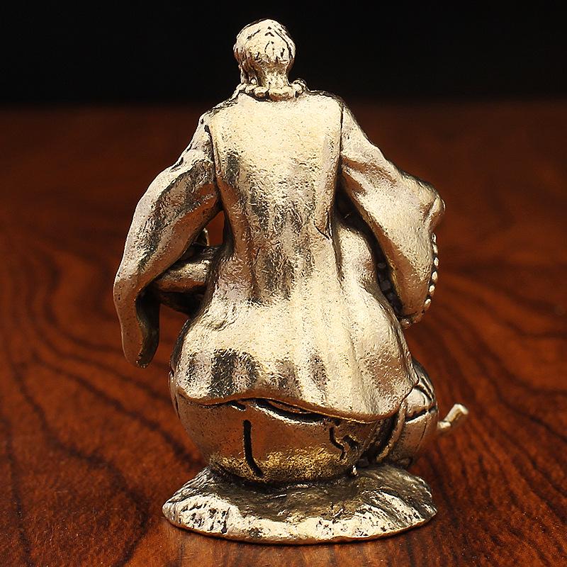 Messing Affenkönig Kleine Bronze Desktop-Ornament - Reines Kupfer Handwerksdekoration